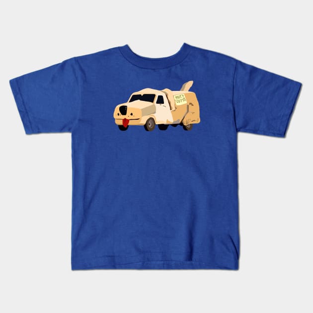 Dumb and Dumber Car Kids T-Shirt by ElviaMontemayor